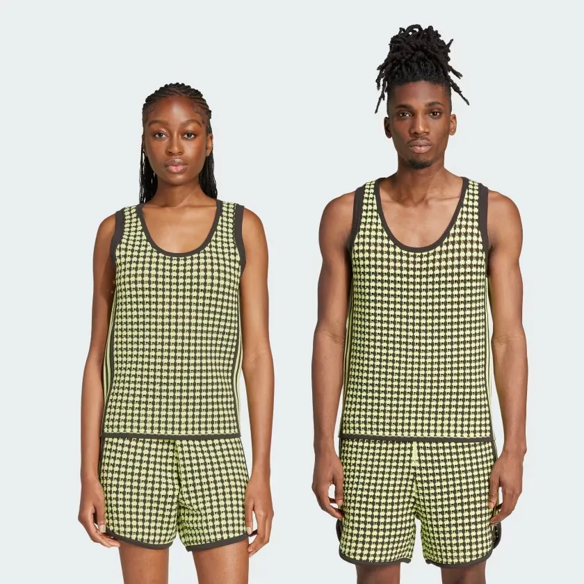 adidas x Wales Bonner Knit Vest - Semi Frozen Yellow / Night Brown