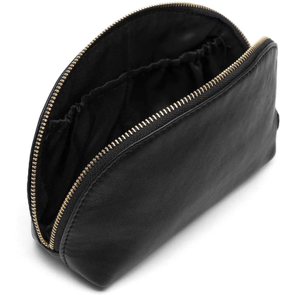 Beautiful cosmetic bag in soft leather quality / 15916 - Black (Nero)