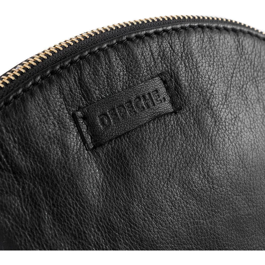 Beautiful cosmetic bag in soft leather quality / 15916 - Black (Nero)