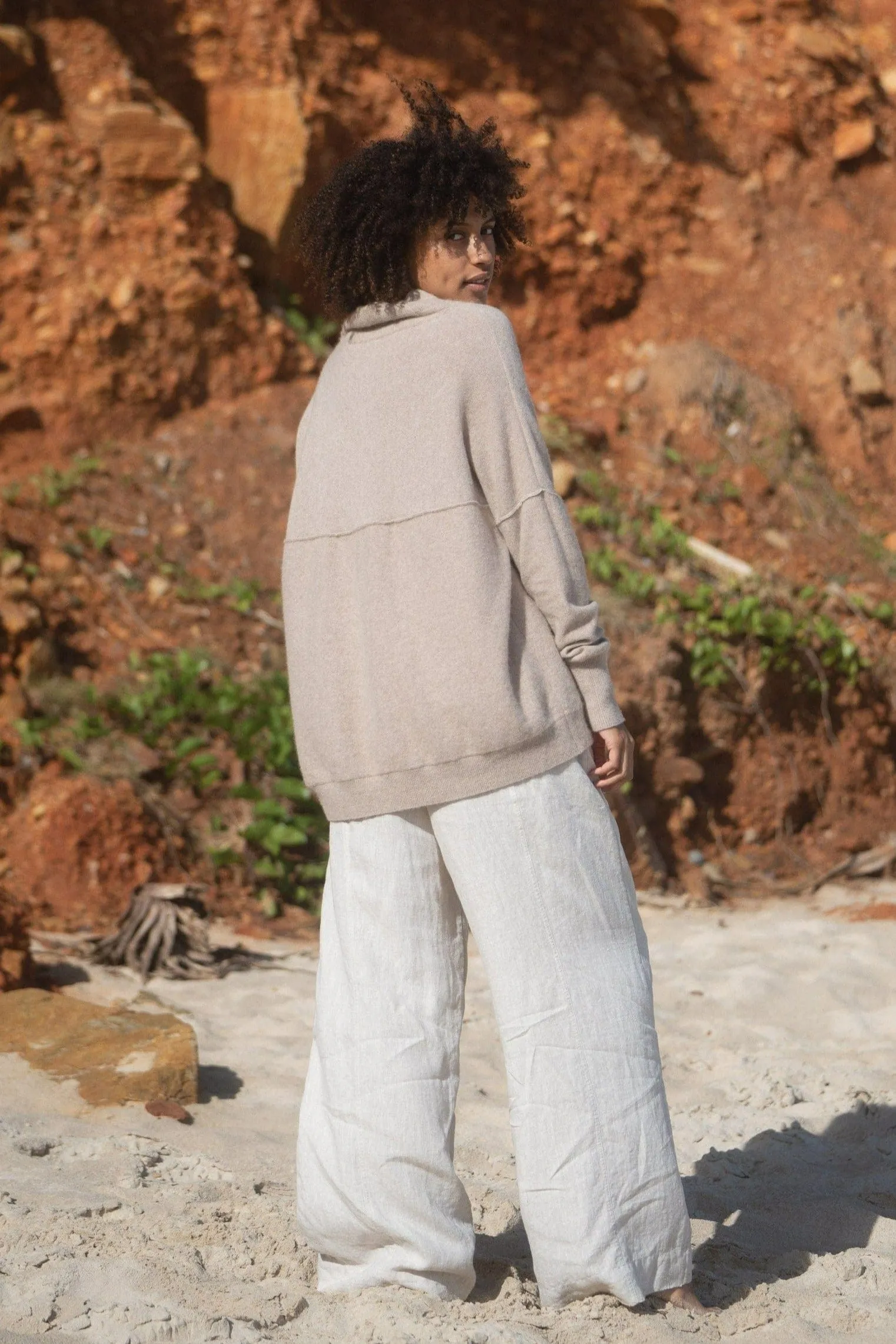 CALA OATMEAL CASHMERE TUNIC