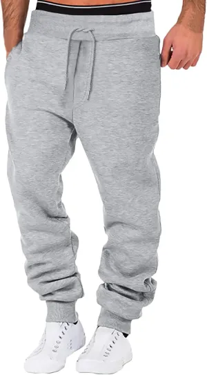 Cargo Sweatpants for Men Big and Tall Sport Pants Drawstring Sports Trousers for Men Mens Cargo Sweatpants Drawstring