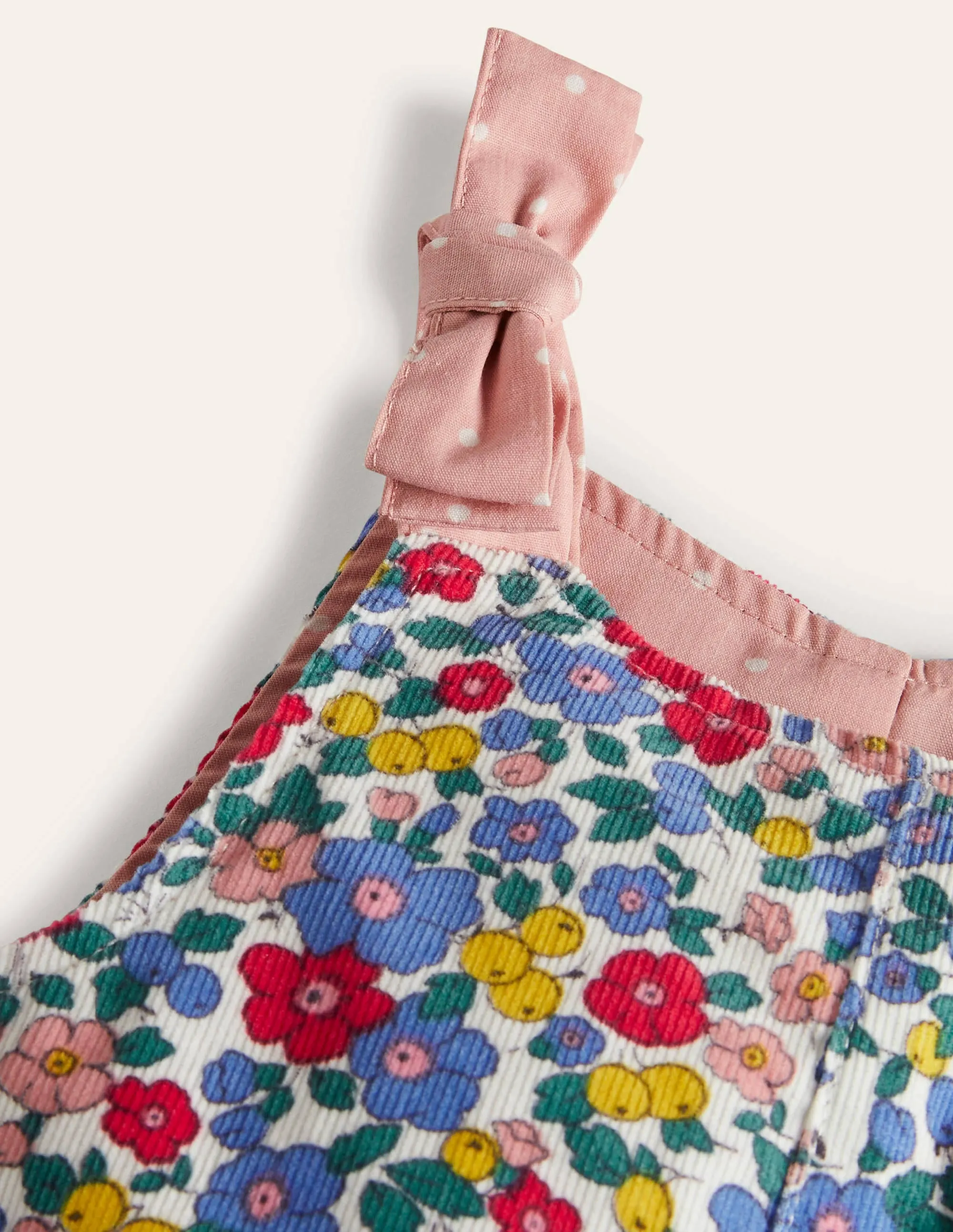 Cord Dungarees-Multi Sky Apple Blossom