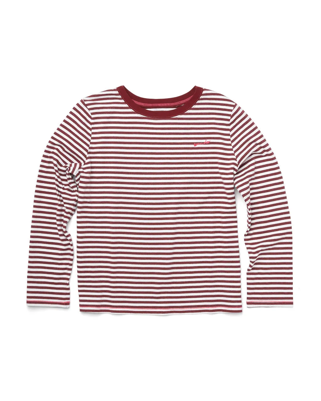Dahlia Stripe Long Sleeve Boxy Tee