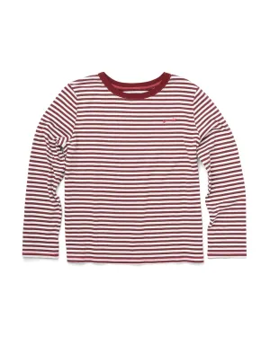 Dahlia Stripe Long Sleeve Boxy Tee