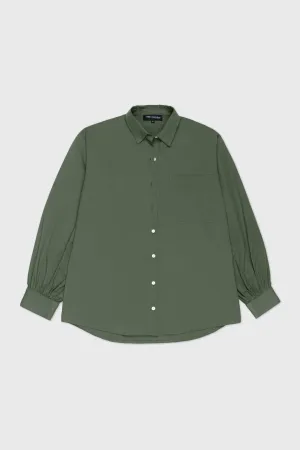 Front Pocket Oversized Long Shirt