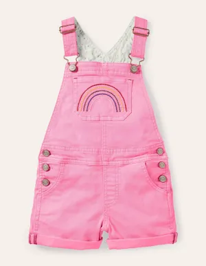 Fun Short Dungarees-Festival Pink