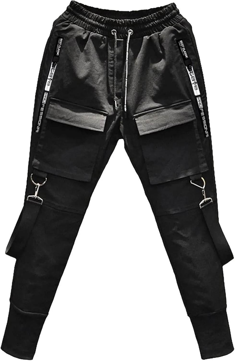 GIERIDUC Men's Techwear Pants Mens Trousers Casual Pants Expandable Waist Corduroy Regular Fit Pants Lightweight Joggers Men
