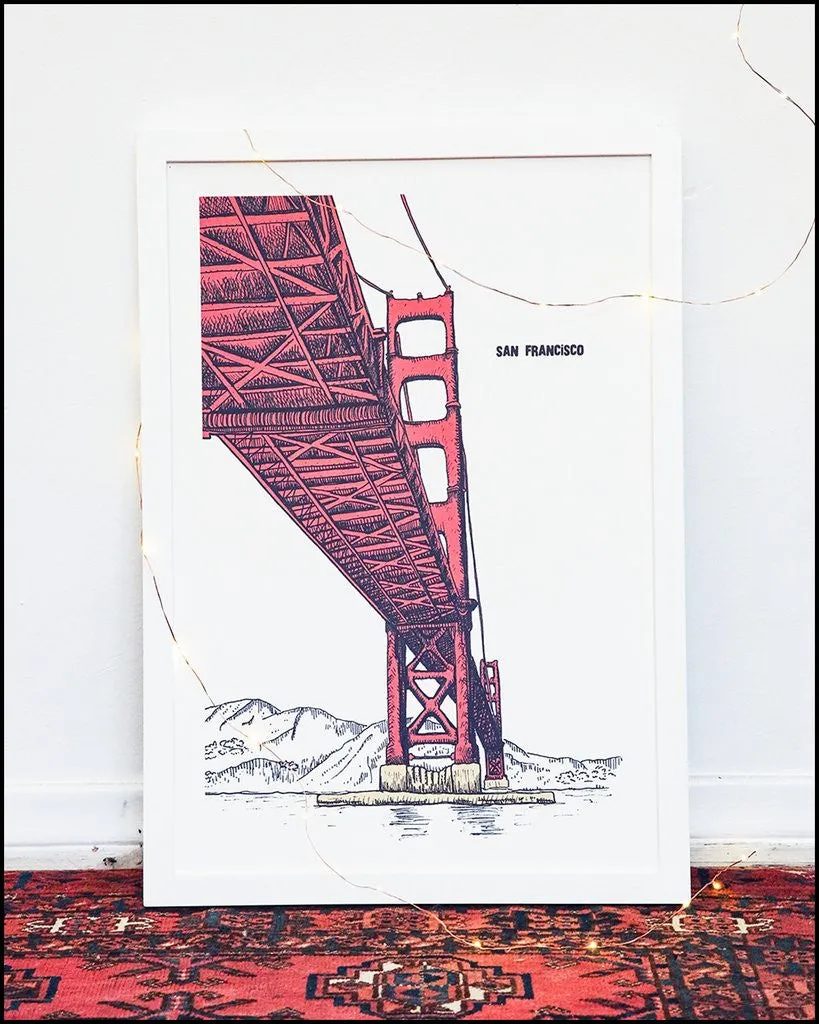 GOLDEN GATE BRIDGE ILLUSTRATION