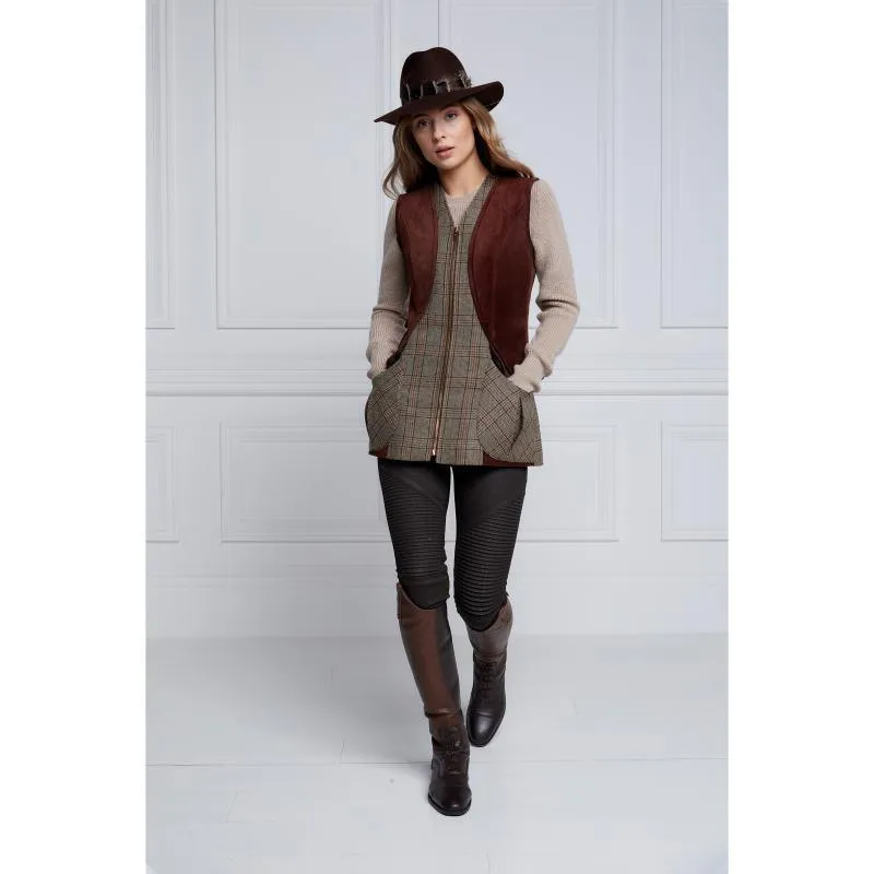 Holland Cooper Tweed Field Vest - Bourbon Tweed