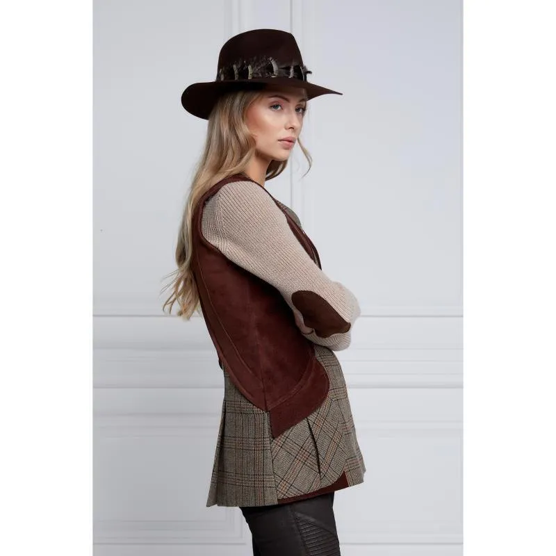 Holland Cooper Tweed Field Vest - Bourbon Tweed