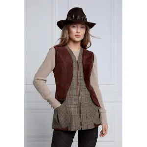 Holland Cooper Tweed Field Vest - Bourbon Tweed
