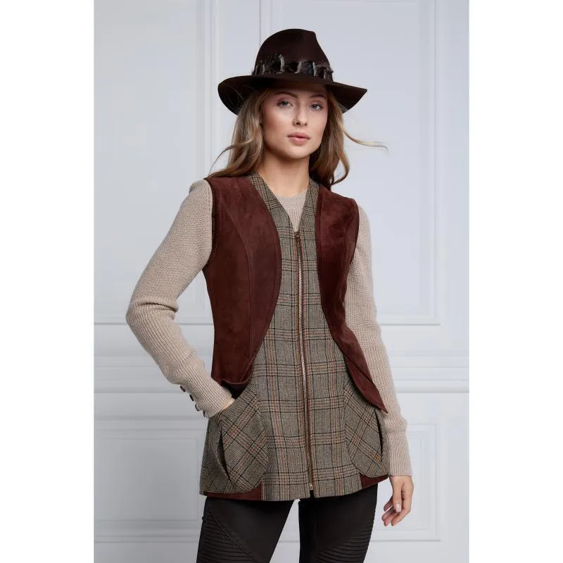 Holland Cooper Tweed Field Vest - Bourbon Tweed