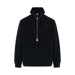 Logo Track Windbreaker Jacket in Black