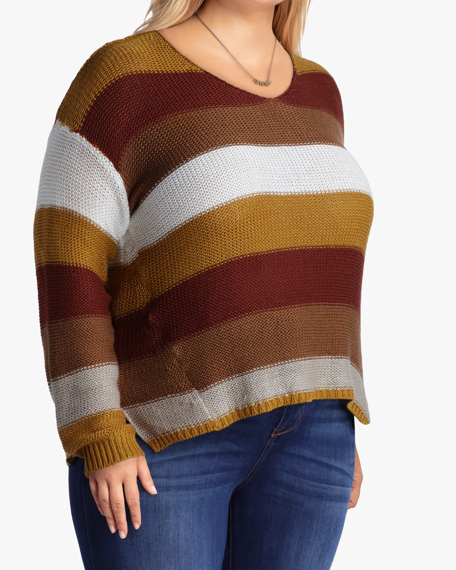 London Long-Sleeve Striped Sweater | Yellow / Gold