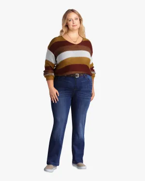 London Long-Sleeve Striped Sweater | Yellow / Gold