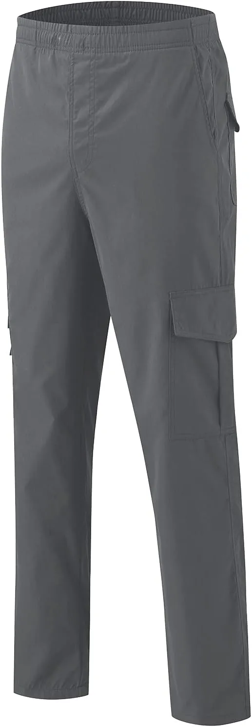 Mens Workout Cargo Sweatpants Tactical Pant Rip-Stop Hiking Pants Men Trouser Drawstring Work Joggers Men's Sweatpant
