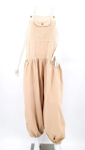 Overalls - Cotton Balloon Leg - Beige