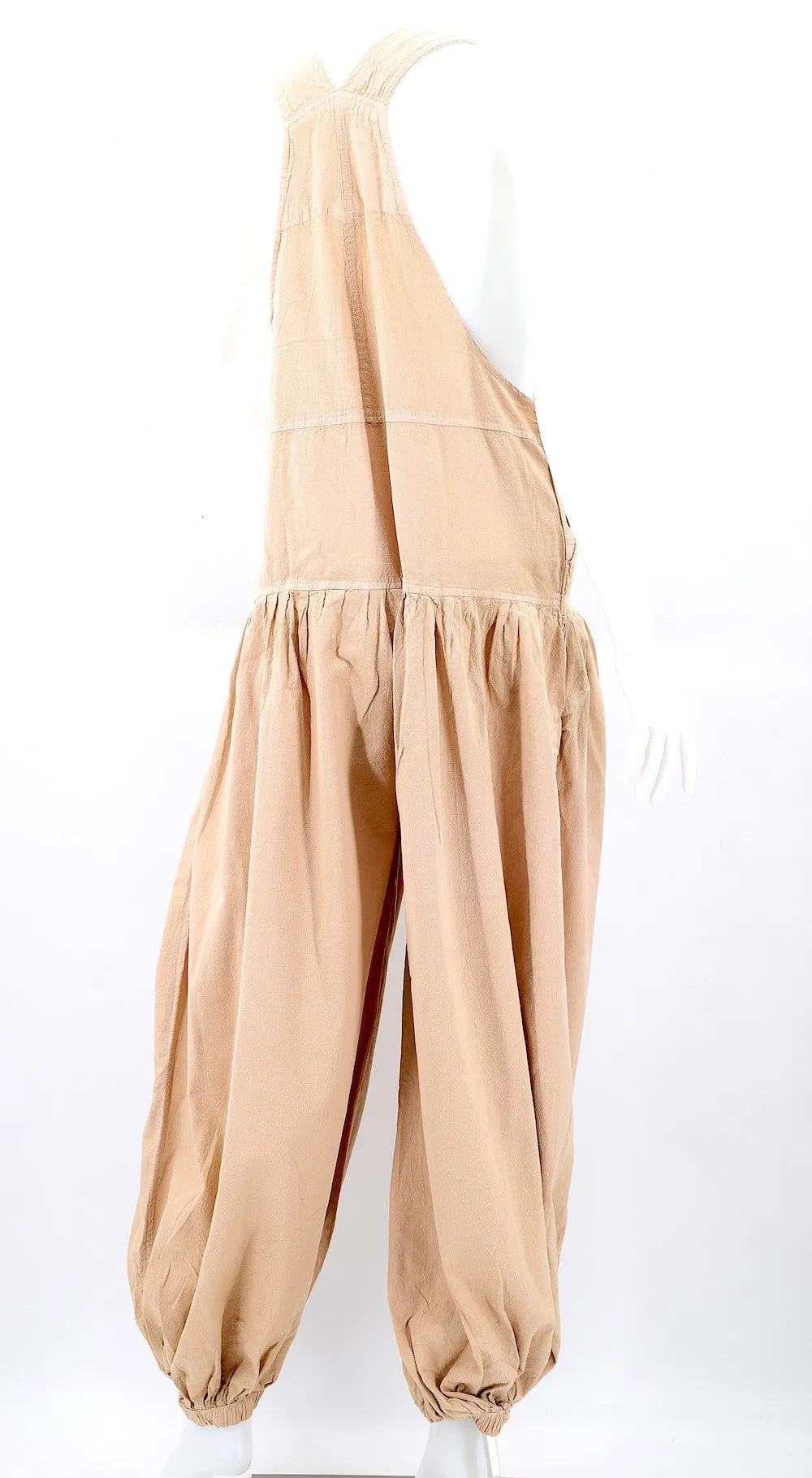 Overalls - Cotton Balloon Leg - Beige