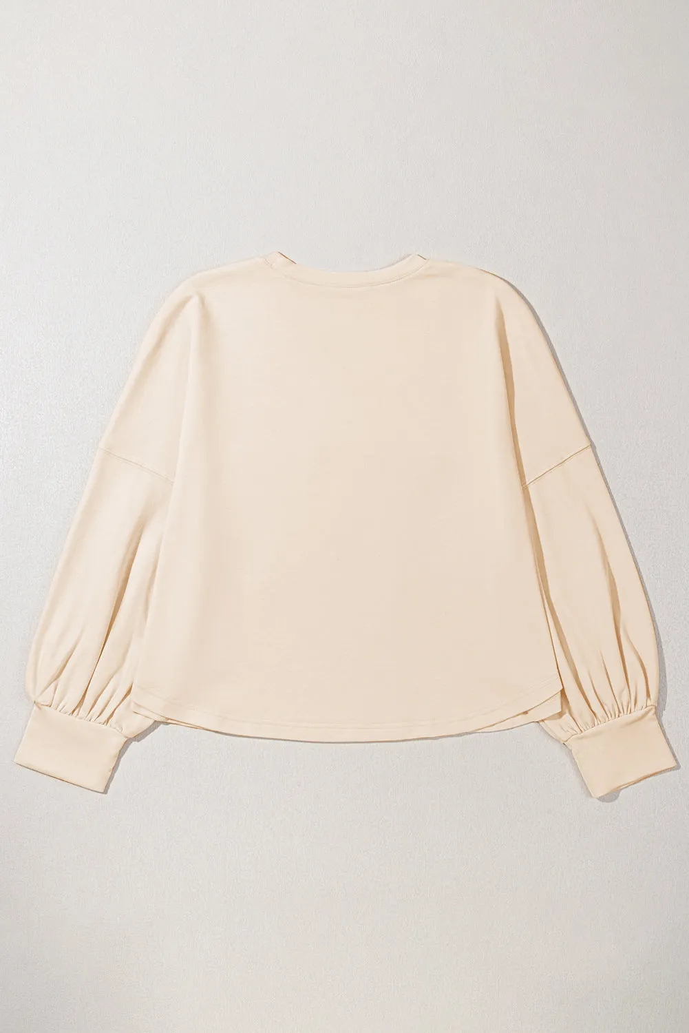 Plus Size Star Long Sleeve Crewneck T-Shirt