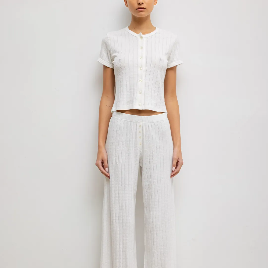 Pointelle Cotton Boxer Pant