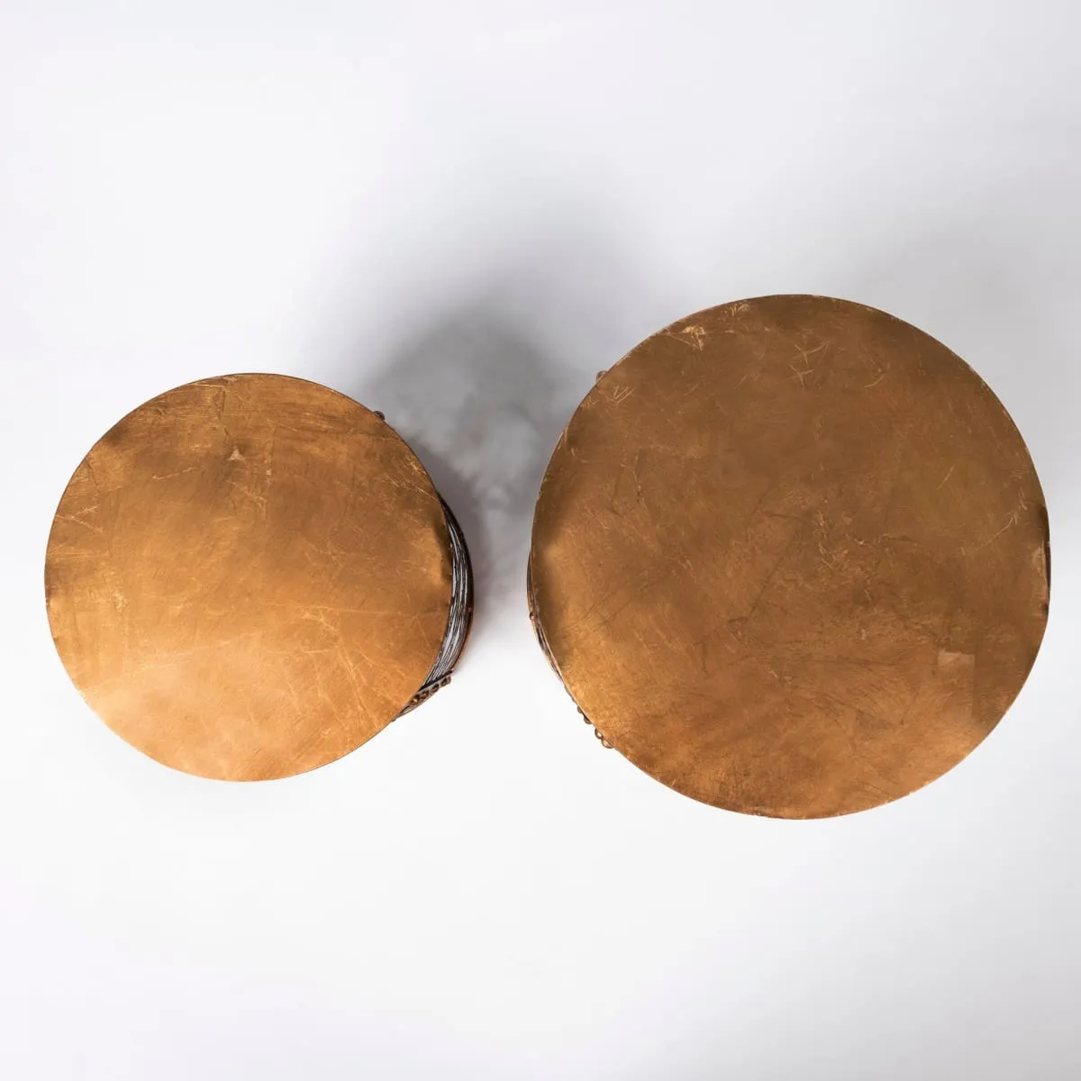 Rudebekia Accent Table Gold Metal