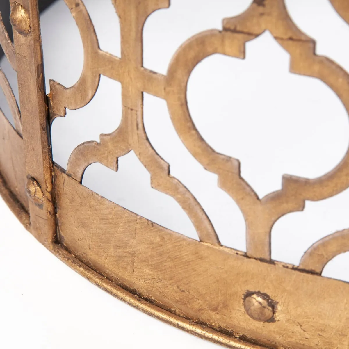 Rudebekia Accent Table Gold Metal