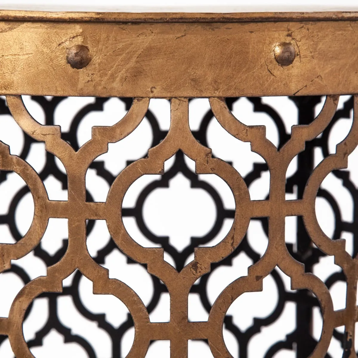 Rudebekia Accent Table Gold Metal