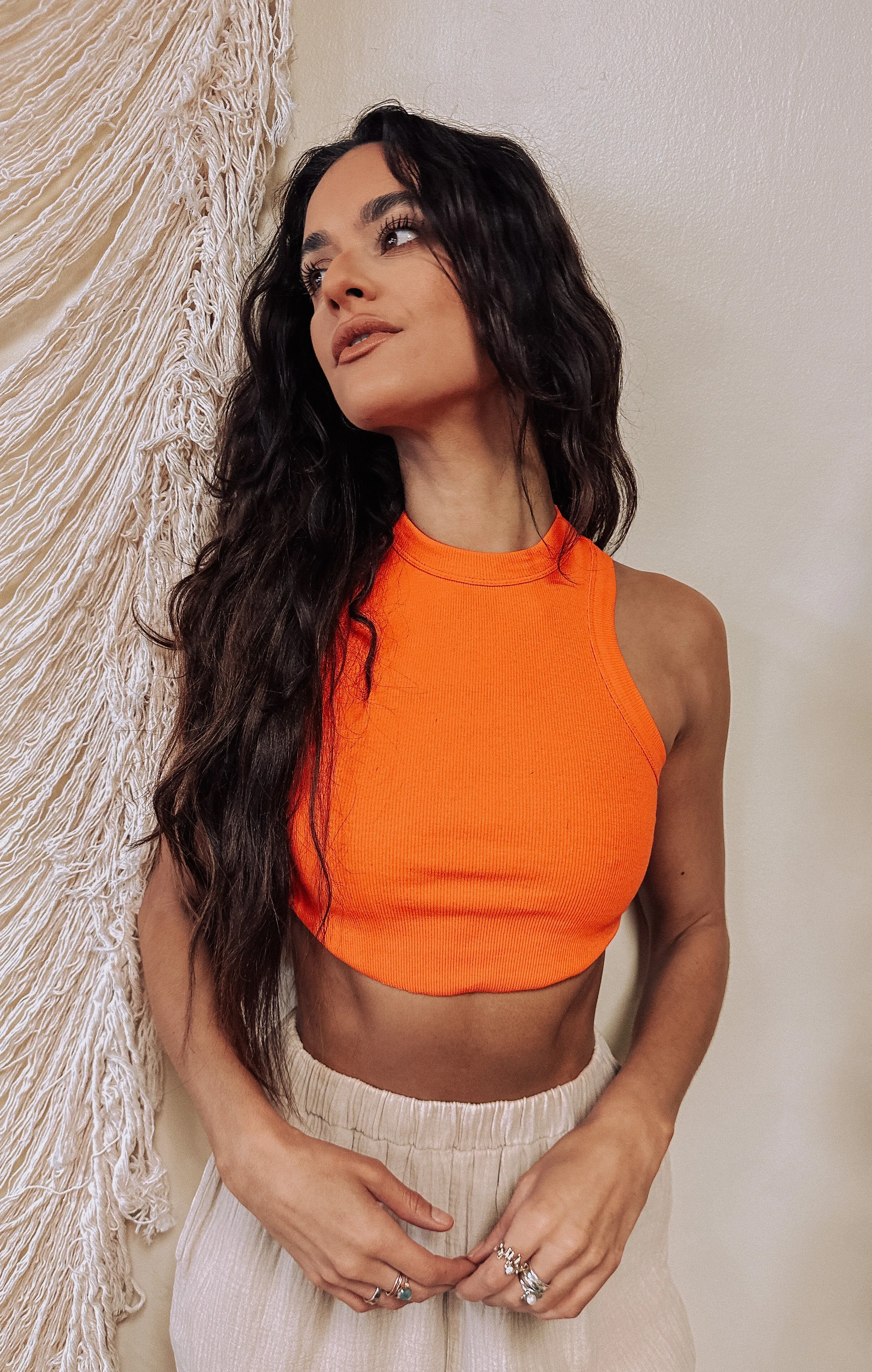 Set Up Crop Tank - Orange