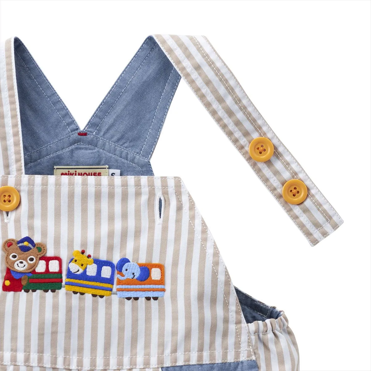 Striped Pucchi Rider Overalls