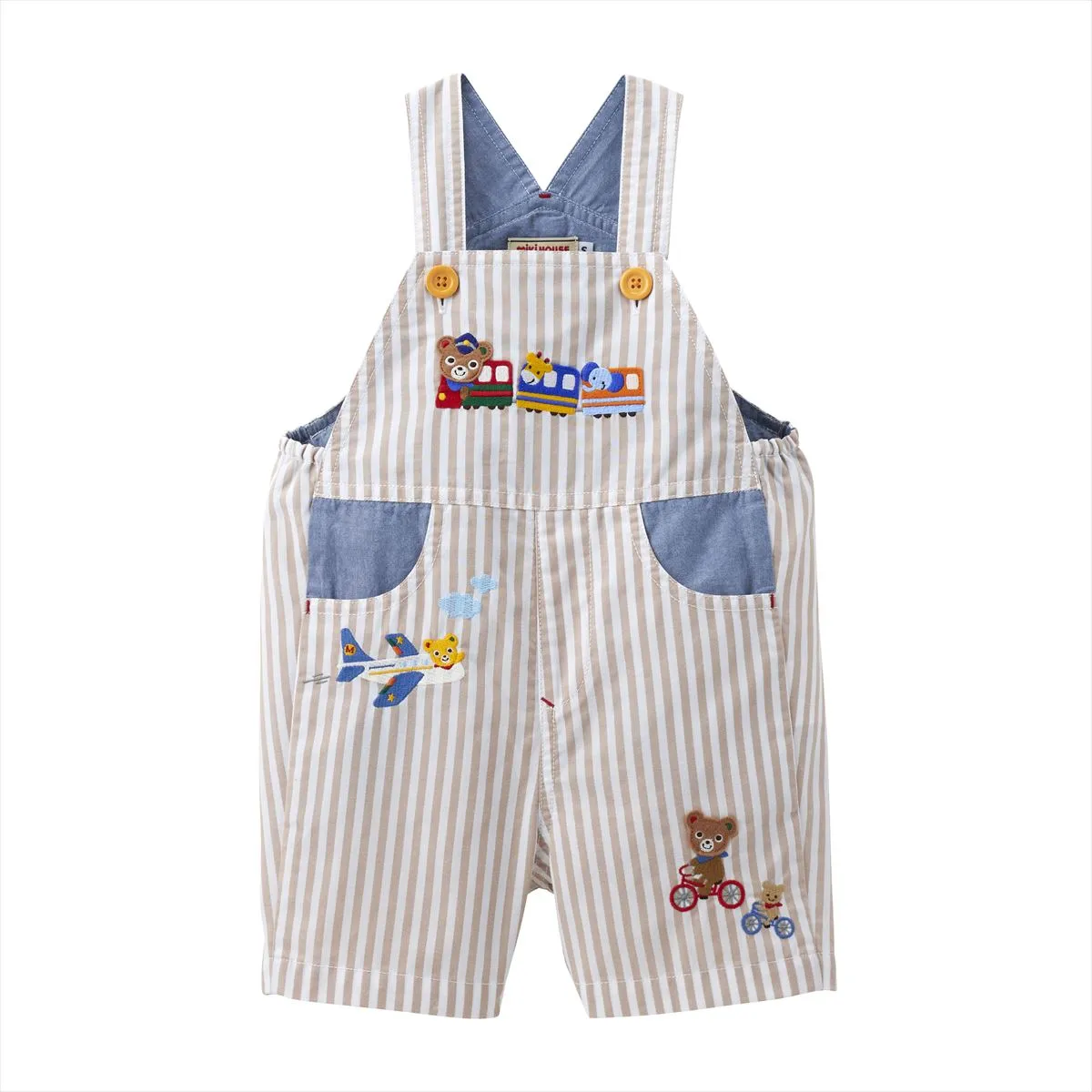 Striped Pucchi Rider Overalls
