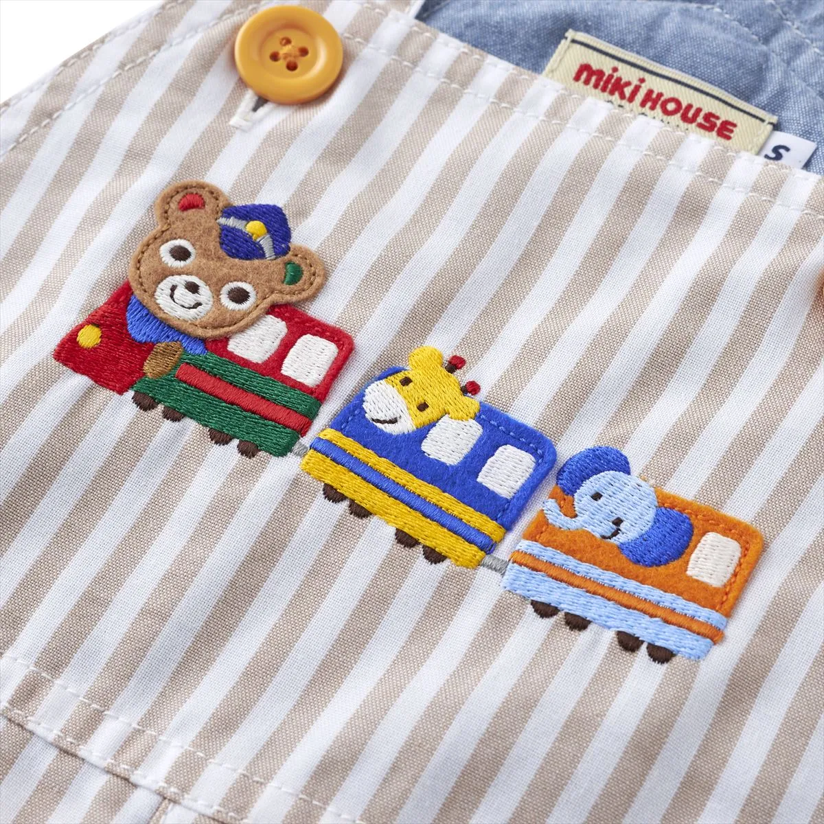 Striped Pucchi Rider Overalls