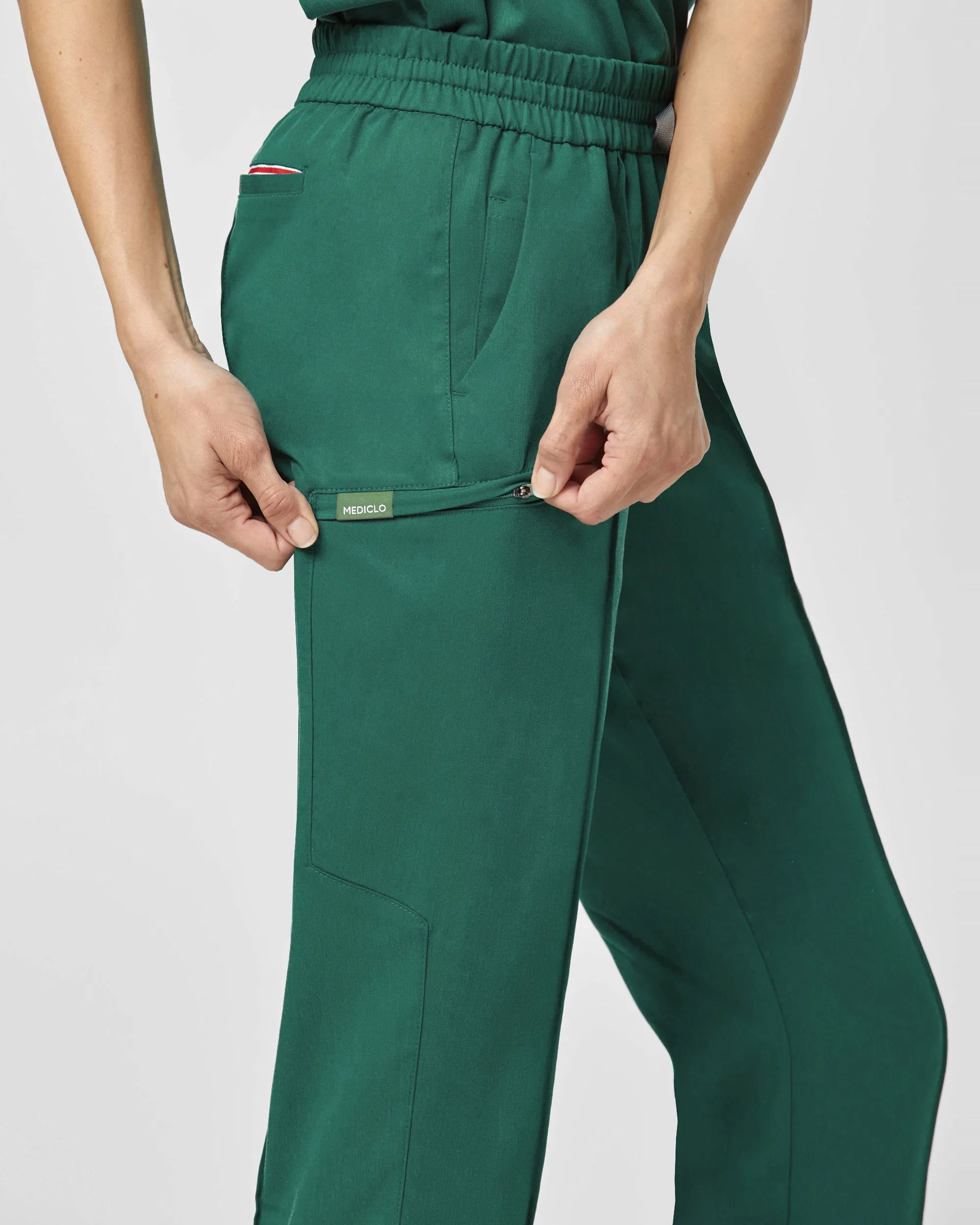 TENCEL™ Sicily‎ ‎ Pintuck Tapered Scrub Pants (Final Sale)