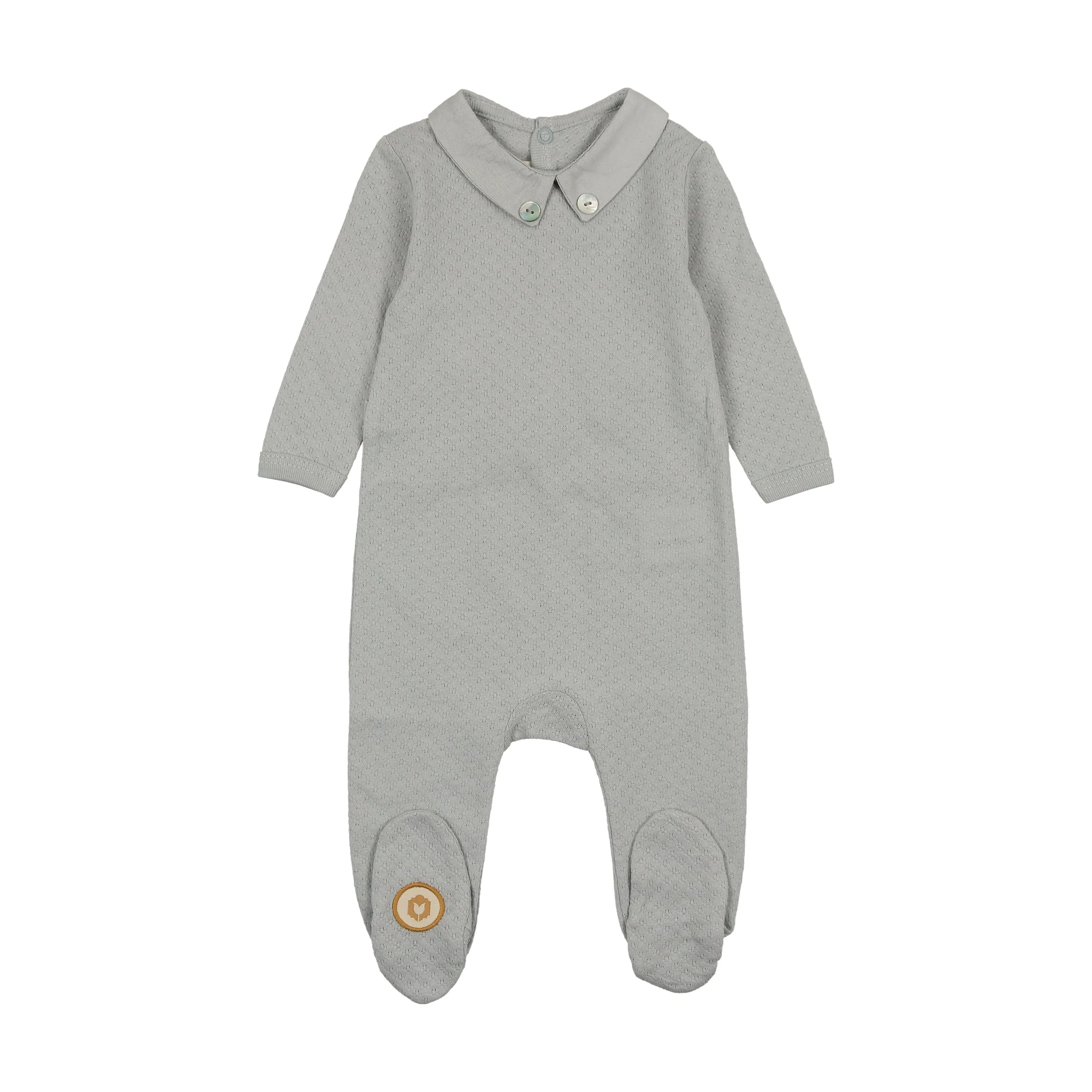 Textured Elegance Boys Footie
