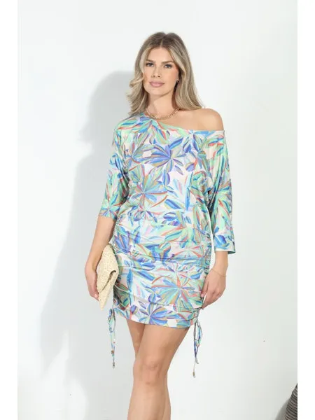 Veronica M Leighton Shirred Stretch Tunic Dress