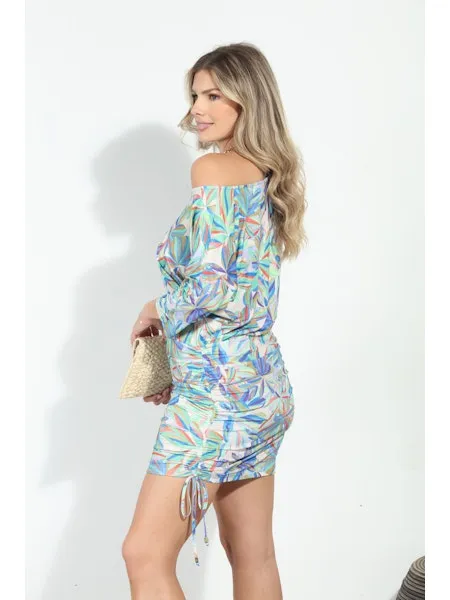 Veronica M Leighton Shirred Stretch Tunic Dress