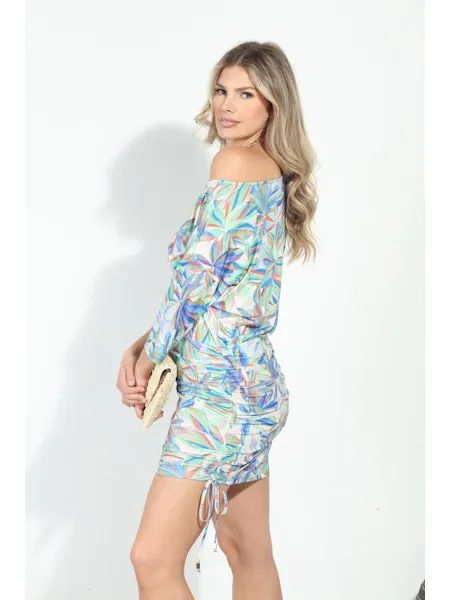 Veronica M Leighton Shirred Stretch Tunic Dress