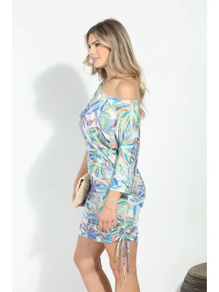Veronica M Leighton Shirred Stretch Tunic Dress
