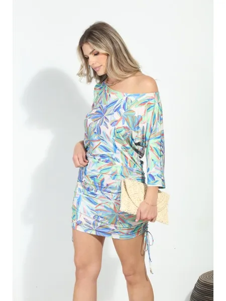 Veronica M Leighton Shirred Stretch Tunic Dress
