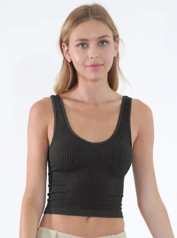 Vintage Reversible Crop Top