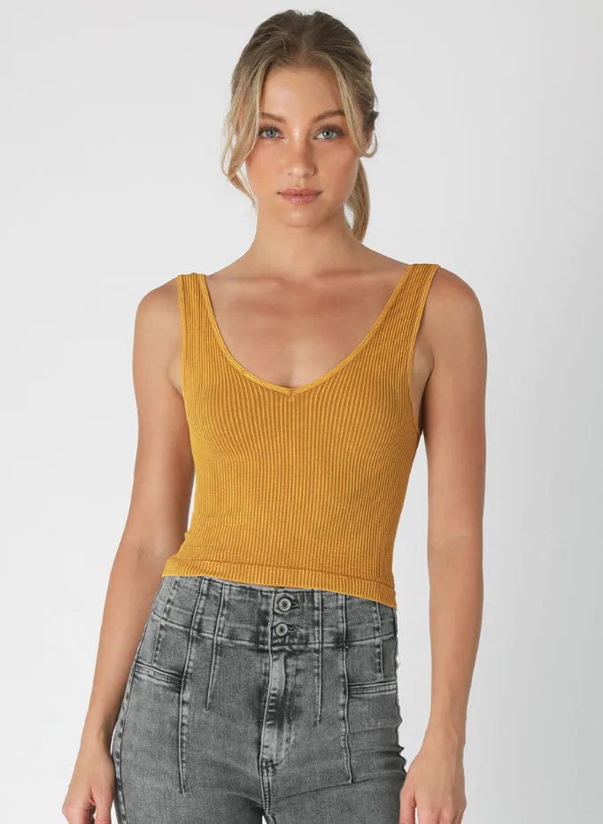 Vintage Reversible Crop Top