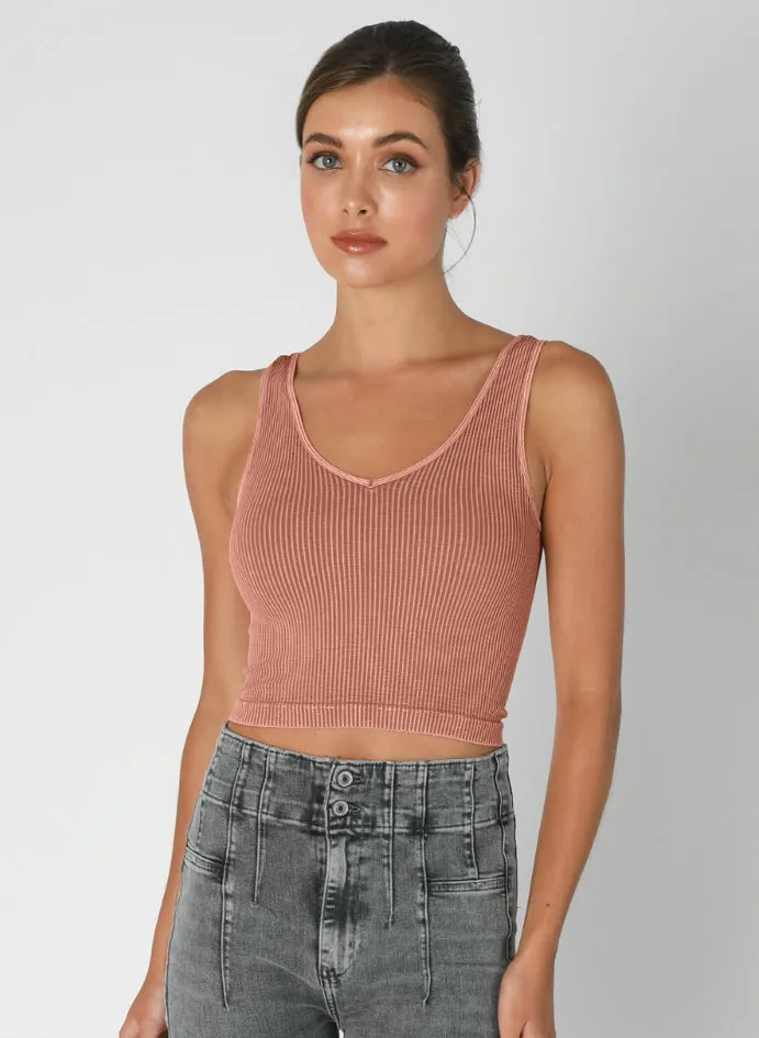 Vintage Reversible Crop Top