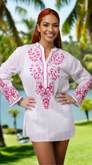 White Embroidered Tunic