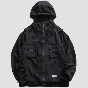 WLS Double Piece Splicing Vest Jacket