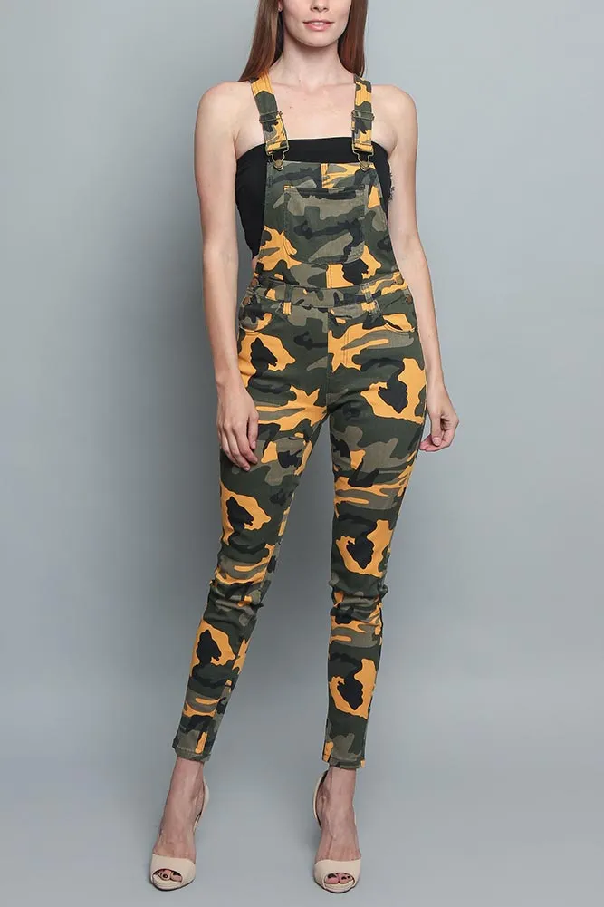 Women's Camo Color Overalls