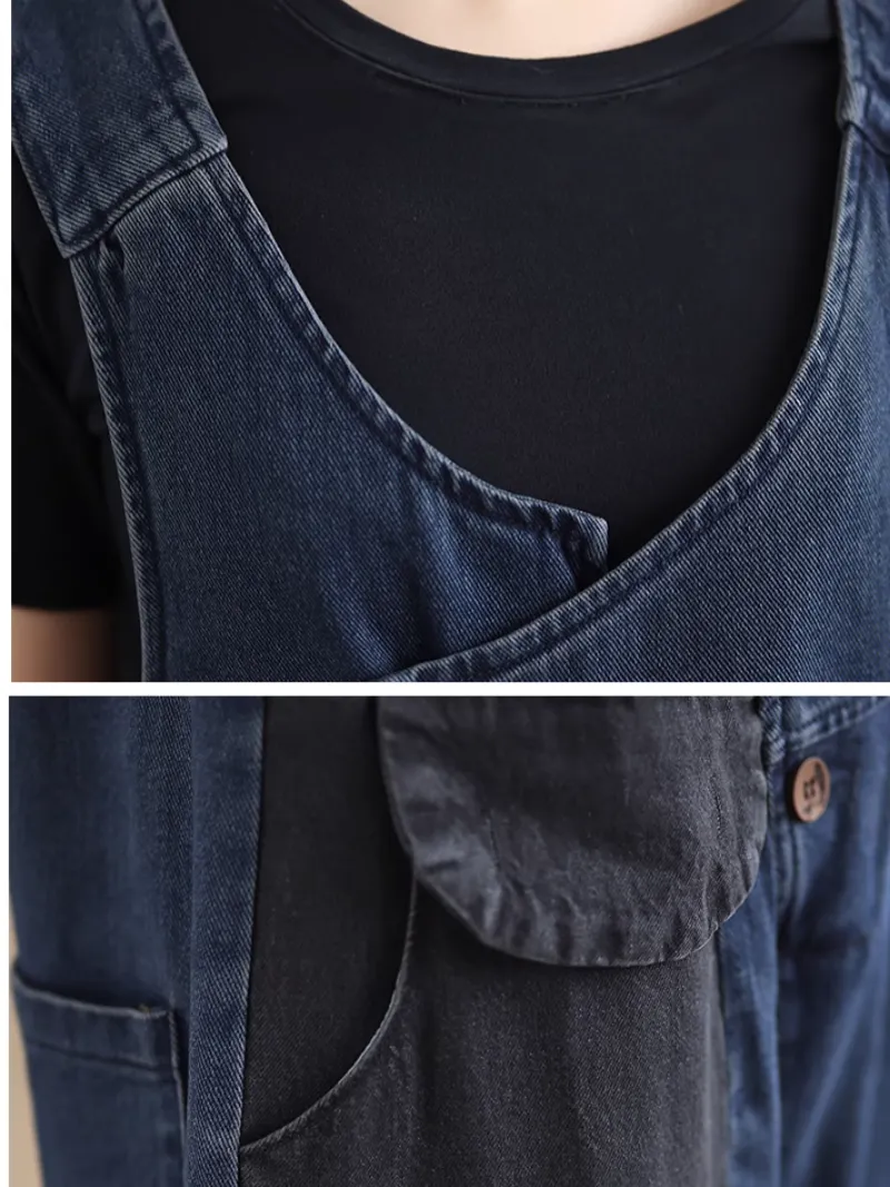 Women's Summer Wonderful  Large Size Loose Long Dungarees